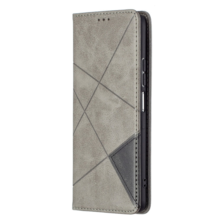 For Xiaomi Mi 11i / Poco F3 / Redmi K40 Rhombus Texture Horizontal Flip Magnetic Leather Case with Holder & Card Slots