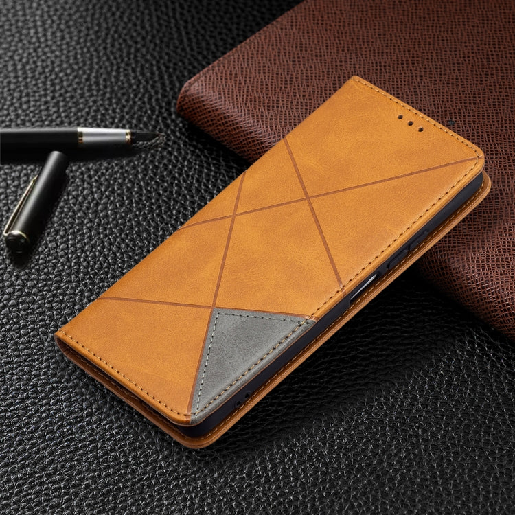 For Xiaomi Mi 11i / Poco F3 / Redmi K40 Rhombus Texture Horizontal Flip Magnetic Leather Case with Holder & Card Slots