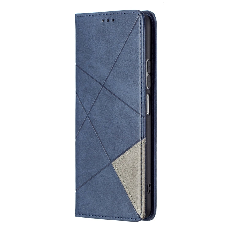 For Xiaomi Mi 11i / Poco F3 / Redmi K40 Rhombus Texture Horizontal Flip Magnetic Leather Case with Holder & Card Slots