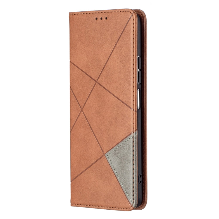 For Xiaomi Mi 11i / Poco F3 / Redmi K40 Rhombus Texture Horizontal Flip Magnetic Leather Case with Holder & Card Slots
