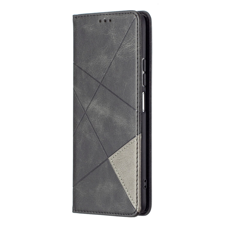 For Xiaomi Mi 11i / Poco F3 / Redmi K40 Rhombus Texture Horizontal Flip Magnetic Leather Case with Holder & Card Slots