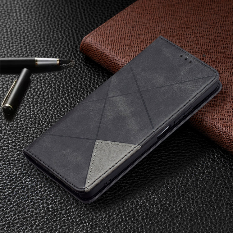For Xiaomi Mi 11i / Poco F3 / Redmi K40 Rhombus Texture Horizontal Flip Magnetic Leather Case with Holder & Card Slots