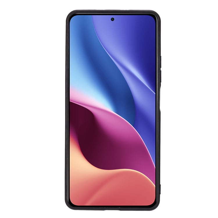 For Xiaomi Redmi K40 Double Buckle PU + TPU Shockproof Magnetic Protective Case with Card Slot & Holder