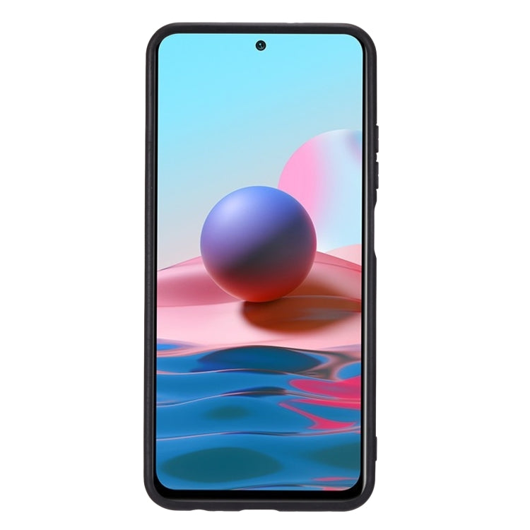 For Xiaomi Redmi Note 10 Double Buckle PU + TPU Shockproof Magnetic Protective Case with Card Slot & Holder