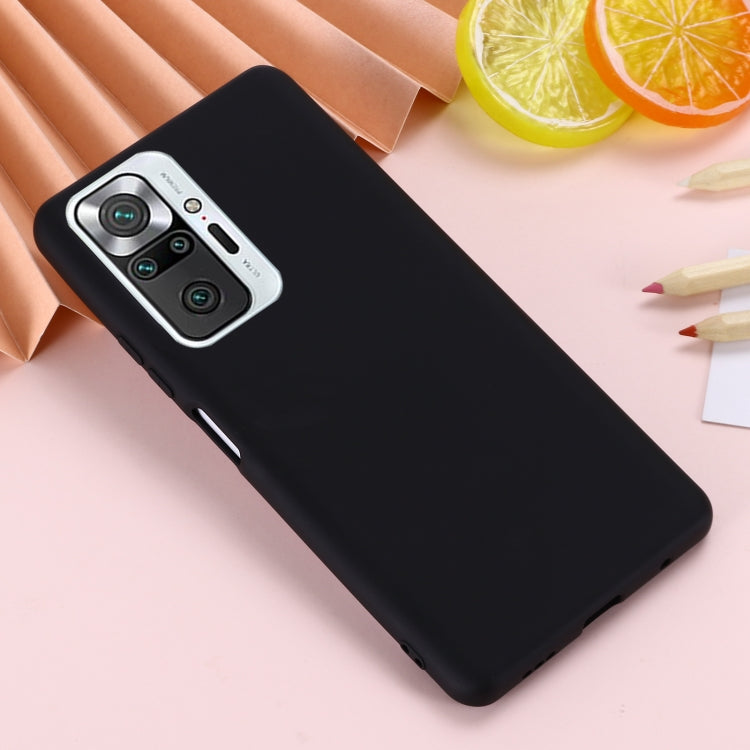 For Xiaomi Redmi Note 10 Pro Max Solid Color Liquid Silicone Dropproof Full Coverage Protective Case