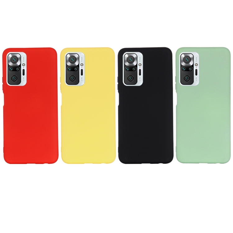 For Xiaomi Redmi Note 10 Pro Max Solid Color Liquid Silicone Dropproof Full Coverage Protective Case