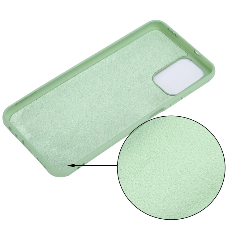 For Xiaomi Redmi Note 10S Solid Color Liquid Silicone Dropproof Full Coverage Protective Case