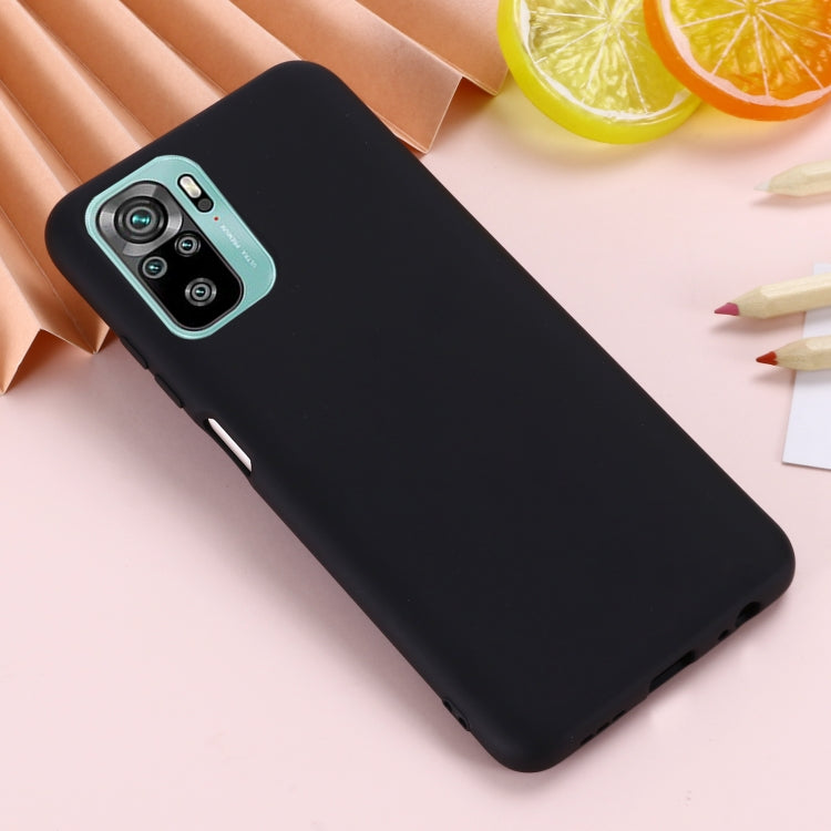 For Xiaomi Redmi Note 10S Solid Color Liquid Silicone Dropproof Full Coverage Protective Case