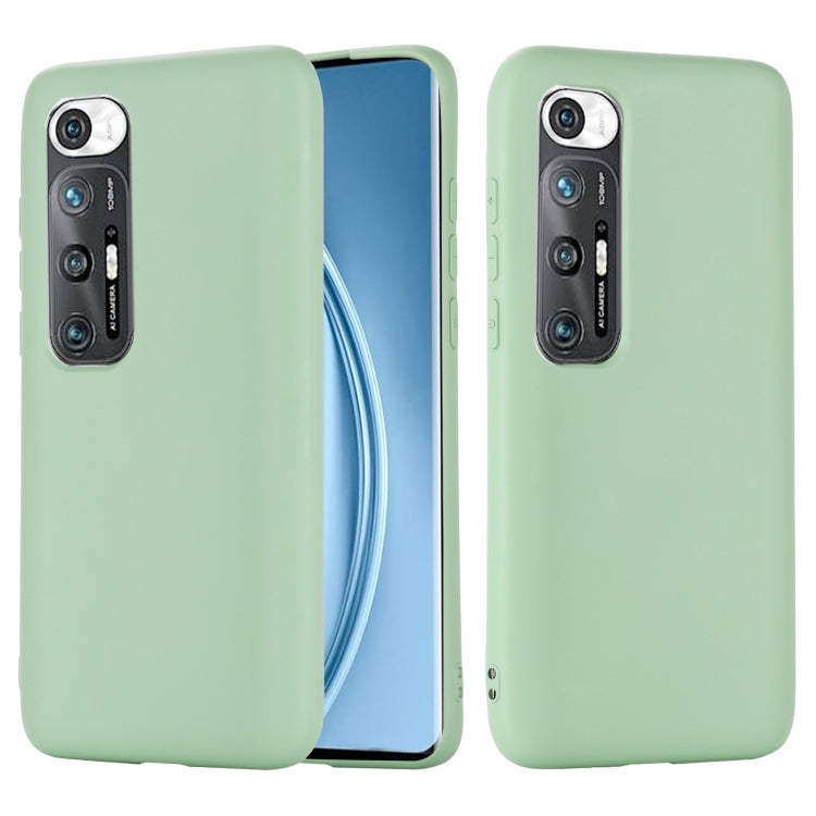 For Xiaomi Mi 10S Solid Color Liquid Silicone Dropproof Full Coverage Protective Case