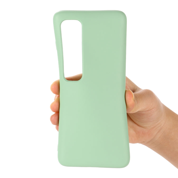 For Xiaomi Mi 10S Solid Color Liquid Silicone Dropproof Full Coverage Protective Case