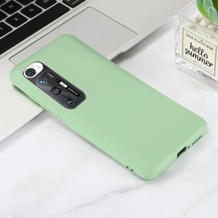 For Xiaomi Mi 10S Solid Color Liquid Silicone Dropproof Full Coverage Protective Case