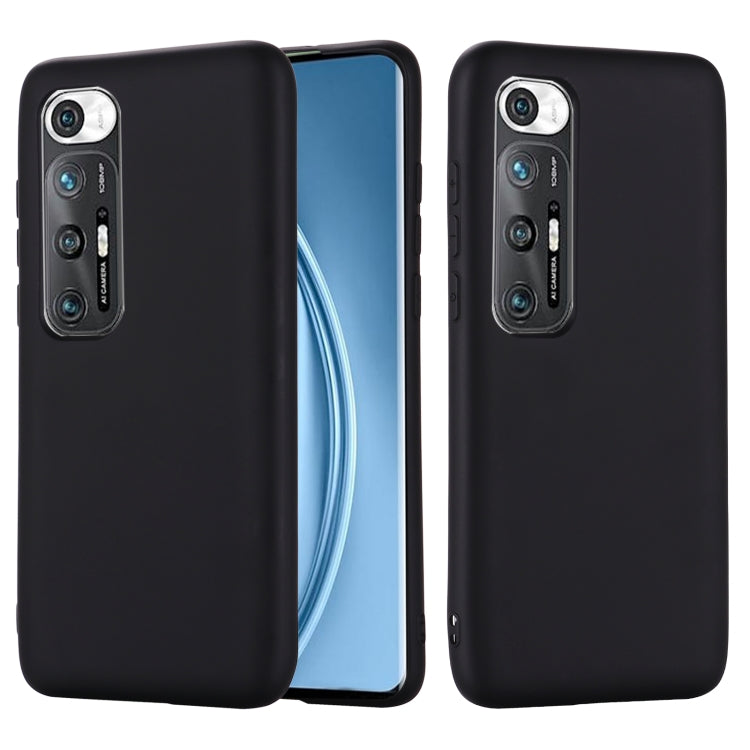 For Xiaomi Mi 10S Solid Color Liquid Silicone Dropproof Full Coverage Protective Case