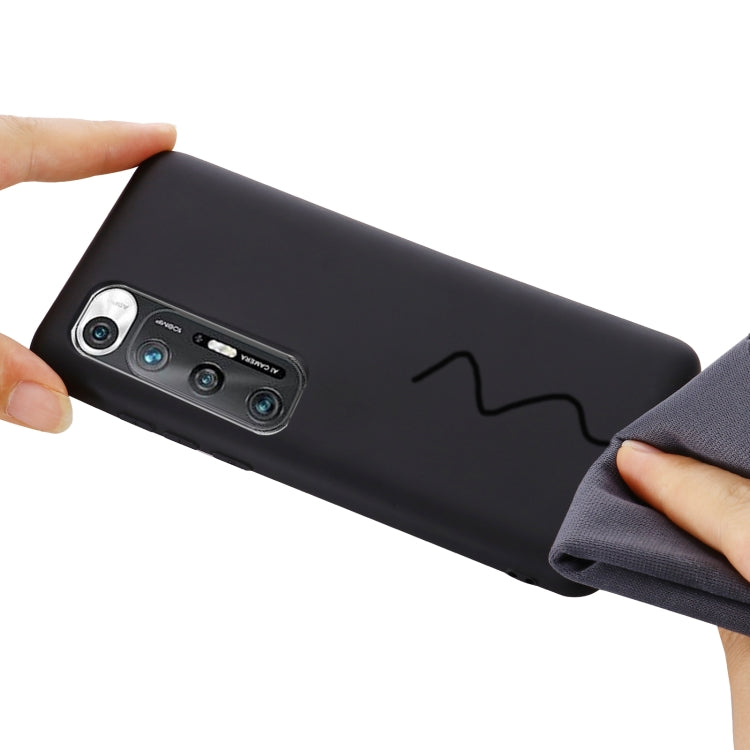 For Xiaomi Mi 10S Solid Color Liquid Silicone Dropproof Full Coverage Protective Case