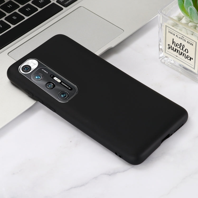 For Xiaomi Mi 10S Solid Color Liquid Silicone Dropproof Full Coverage Protective Case