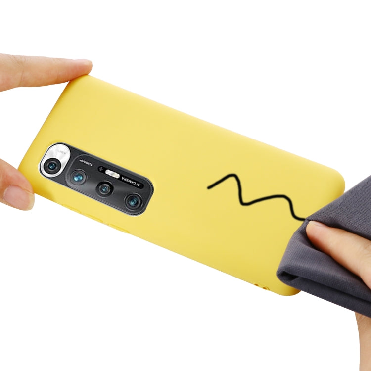 For Xiaomi Mi 10S Solid Color Liquid Silicone Dropproof Full Coverage Protective Case