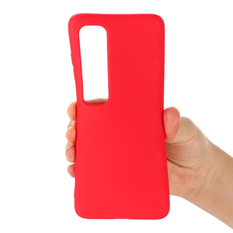 For Xiaomi Mi 10S Solid Color Liquid Silicone Dropproof Full Coverage Protective Case