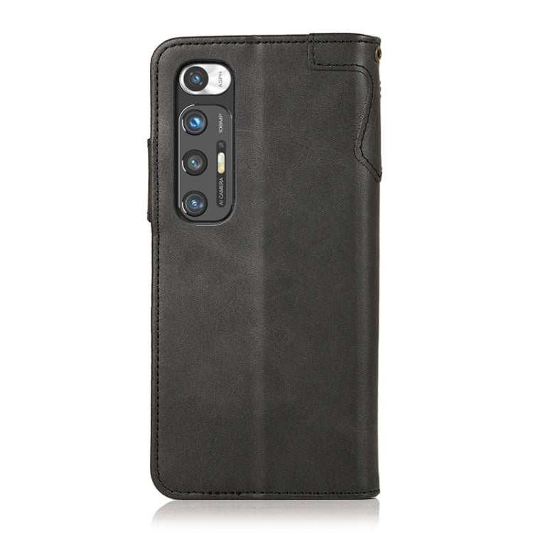 For Xiaomi Mi 10S KHAZNEH Dual-Splicing Cowhide Texture Horizontal Flip Leather Case with Holder & Card Slots & Wallet & Photo Frame & Lanyard