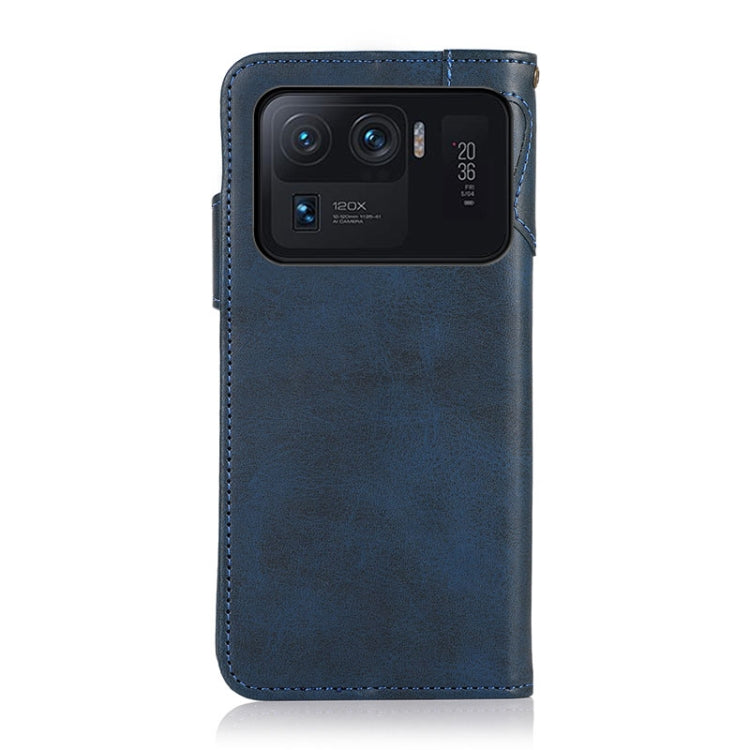 For Xiaomi Mi 11 Ultra KHAZNEH Dual-Splicing Cowhide Texture Horizontal Flip Leather Case with Holder & Card Slots & Wallet & Photo Frame & Lanyard