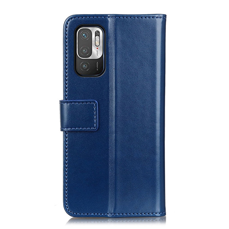 For Xiaomi Redmi Note 10 5G 3-Color Pearl Texture Magnetic Buckle Horizontal Flip PU Leather Case with Card Slots & Wallet & Holder