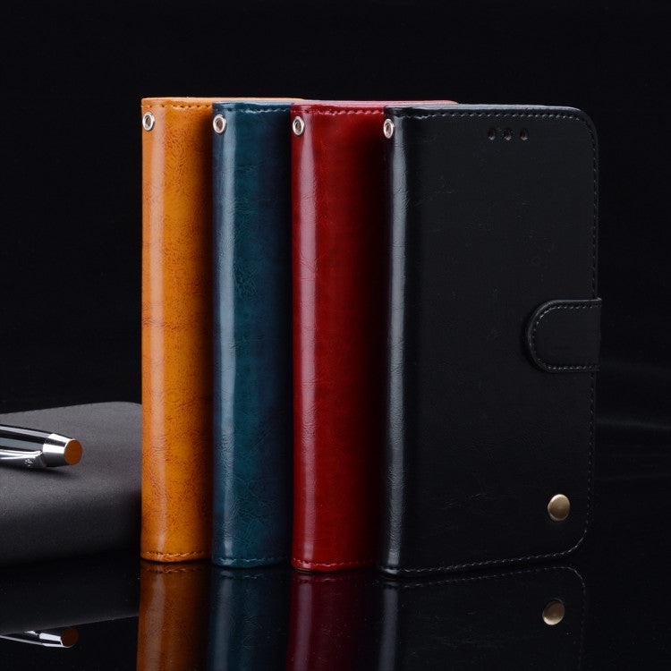 For Xiaomi Redmi 9T Business Style Oil Wax Texture Horizontal Flip Leather Case with Holder & Card Slots & Wallet