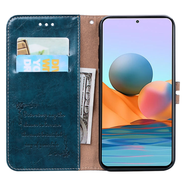 For Xiaomi Redmi Note 10 Pro Business Style Oil Wax Texture Horizontal Flip Leather Case with Holder & Card Slots & Wallet
