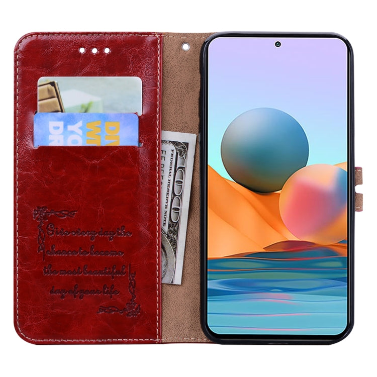 For Xiaomi Redmi Note 10 Pro Business Style Oil Wax Texture Horizontal Flip Leather Case with Holder & Card Slots & Wallet
