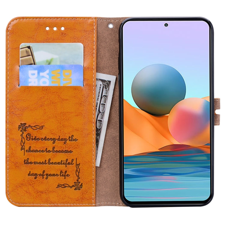 For Xiaomi Redmi Note 10 Pro Business Style Oil Wax Texture Horizontal Flip Leather Case with Holder & Card Slots & Wallet