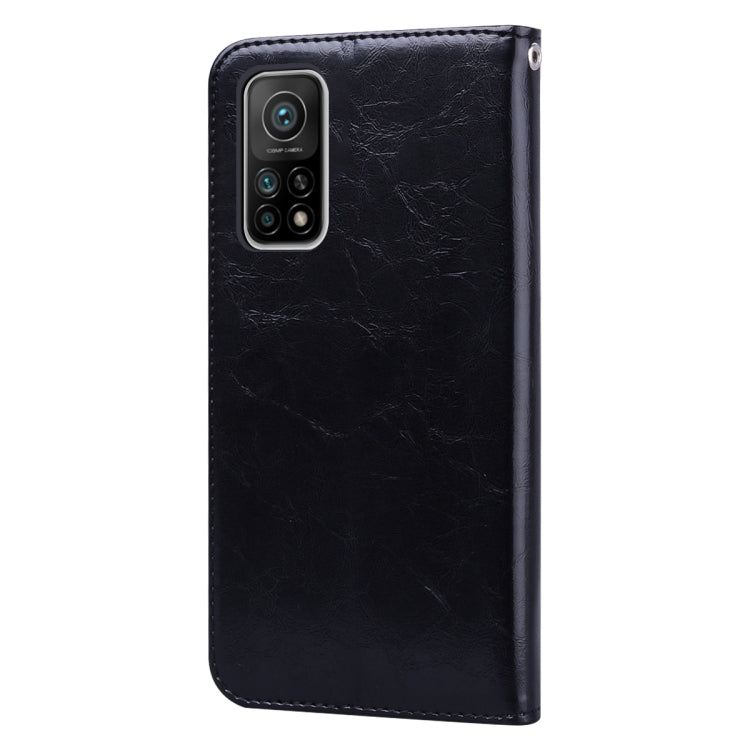 For Xiaomi Mi 10T Pro 5G Business Style Oil Wax Texture Horizontal Flip Leather Case with Holder & Card Slots & Wallet