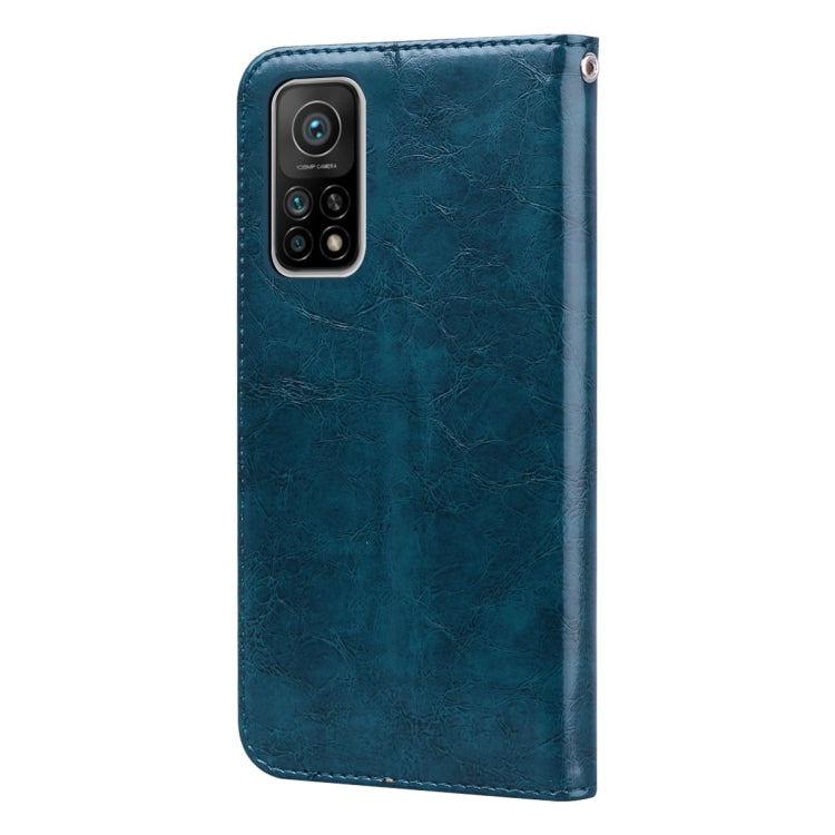 For Xiaomi Mi 10T Pro 5G Business Style Oil Wax Texture Horizontal Flip Leather Case with Holder & Card Slots & Wallet