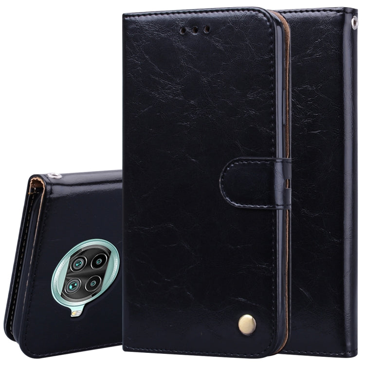 For Xiaomi Mi 10T Lite 5G Business Style Oil Wax Texture Horizontal Flip Leather Case with Holder & Card Slots & Wallet