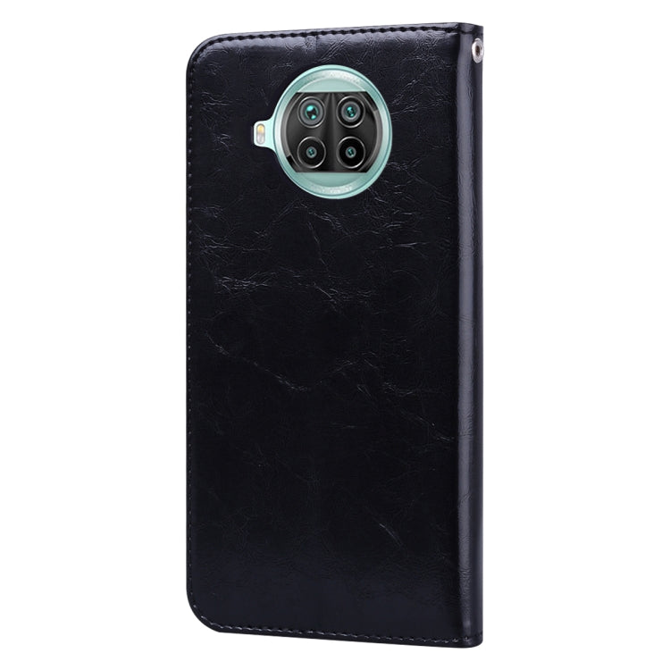 For Xiaomi Mi 10T Lite 5G Business Style Oil Wax Texture Horizontal Flip Leather Case with Holder & Card Slots & Wallet