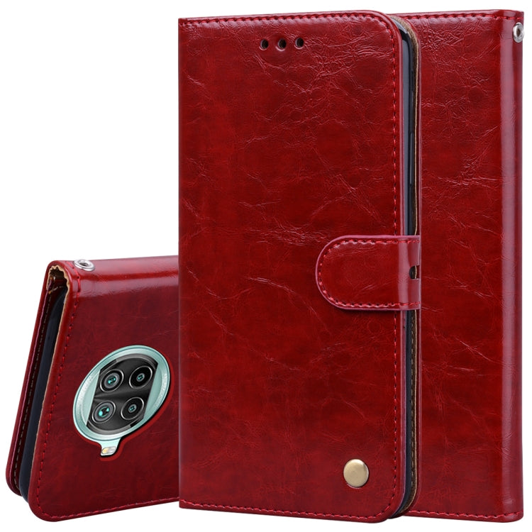 For Xiaomi Mi 10T Lite 5G Business Style Oil Wax Texture Horizontal Flip Leather Case with Holder & Card Slots & Wallet