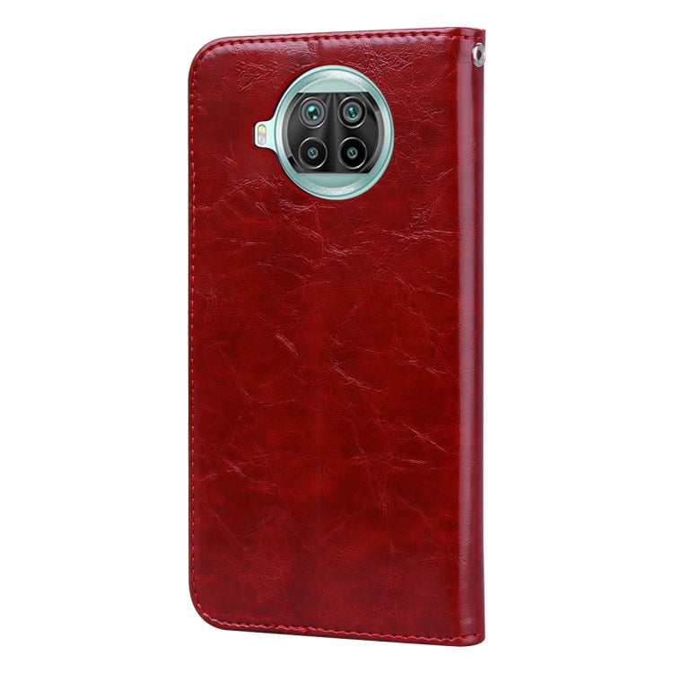 For Xiaomi Mi 10T Lite 5G Business Style Oil Wax Texture Horizontal Flip Leather Case with Holder & Card Slots & Wallet