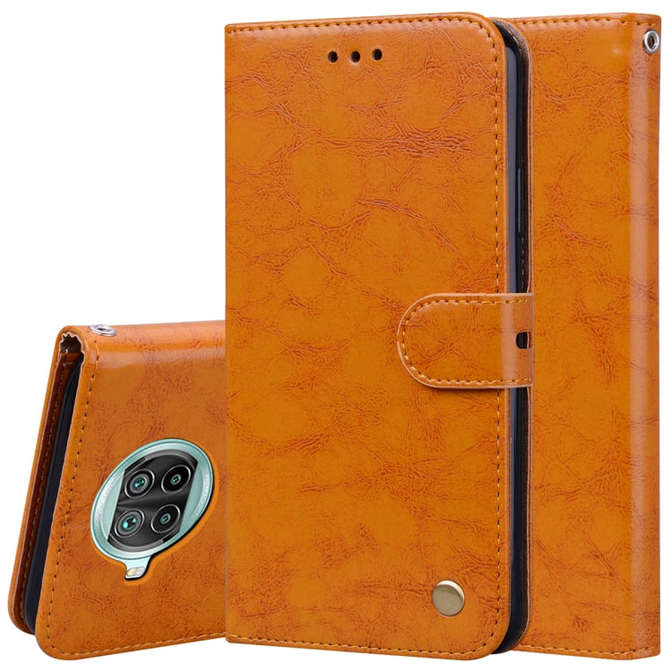For Xiaomi Mi 10T Lite 5G Business Style Oil Wax Texture Horizontal Flip Leather Case with Holder & Card Slots & Wallet