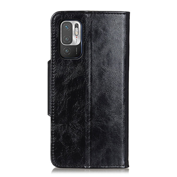 For Xiaomi Redmi Note 10 5G Crazy Horse Texture Magnetic Buckle Horizontal Flip Leather Case with Holder & 6-Card Slots & Wallet
