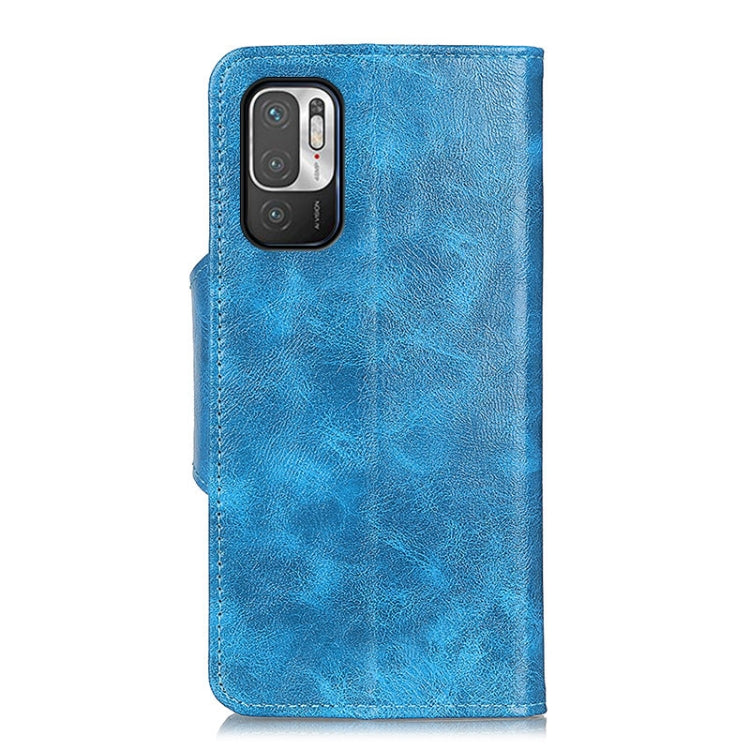 For Xiaomi Redmi Note 10 5G Crazy Horse Texture Magnetic Buckle Horizontal Flip Leather Case with Holder & 6-Card Slots & Wallet