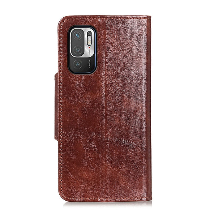 For Xiaomi Redmi Note 10 5G Crazy Horse Texture Magnetic Buckle Horizontal Flip Leather Case with Holder & 6-Card Slots & Wallet