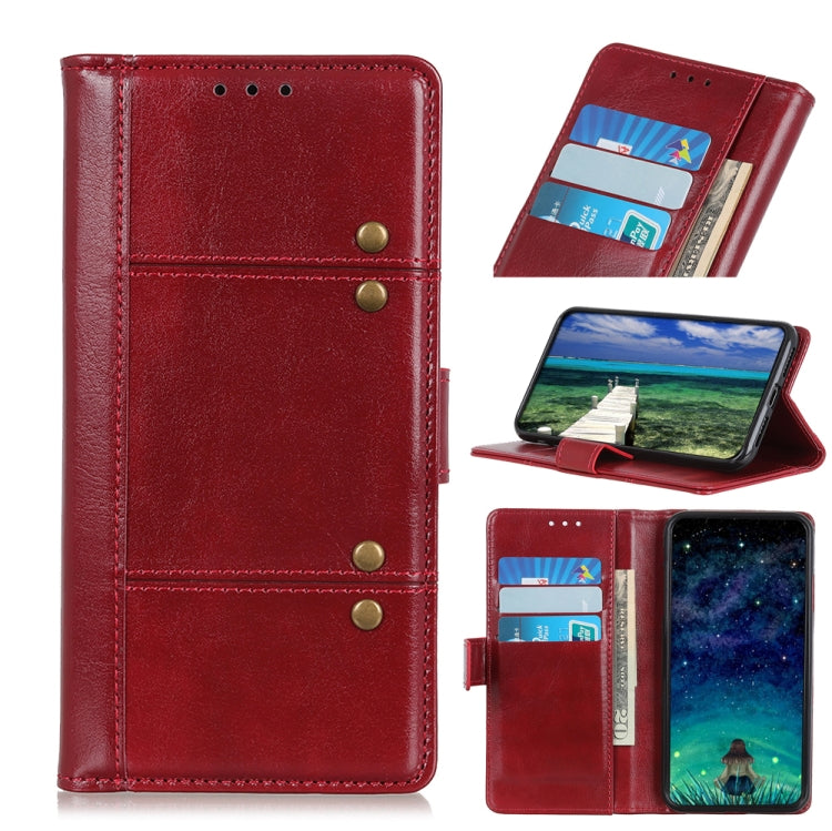 For OPPO F19 / A74 4G Peas Crazy Horse Texture Horizontal Flip Leather Case with Holder & Card Slots & Wallet