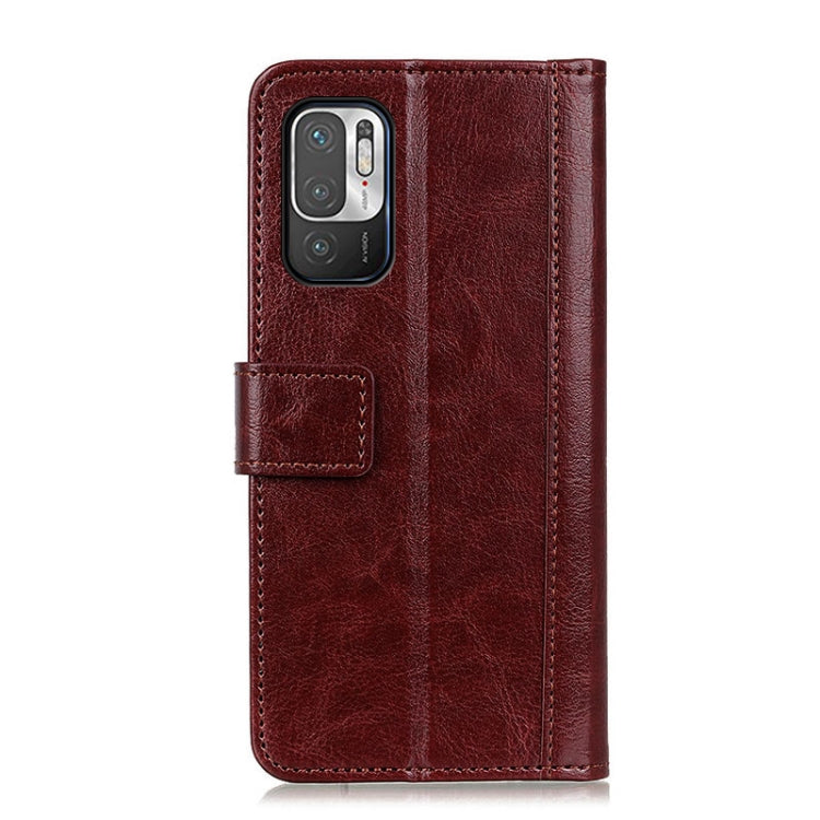 For Xiaomi Redmi Note 10 5G Peas Crazy Horse Texture Horizontal Flip Leather Case with Holder & Card Slots & Wallet