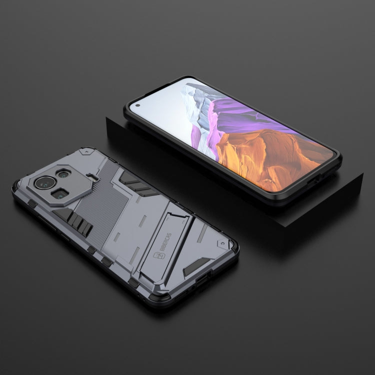 For Xiaomi Mi 11 Pro Punk Armor 2 in 1 PC + TPU Shockproof Case with Invisible Holder