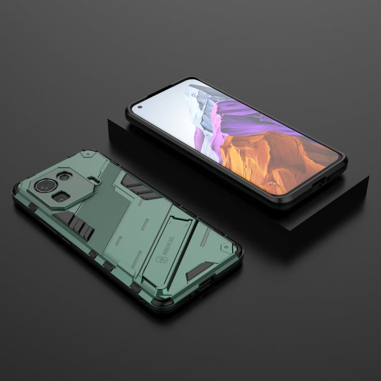 For Xiaomi Mi 11 Pro Punk Armor 2 in 1 PC + TPU Shockproof Case with Invisible Holder