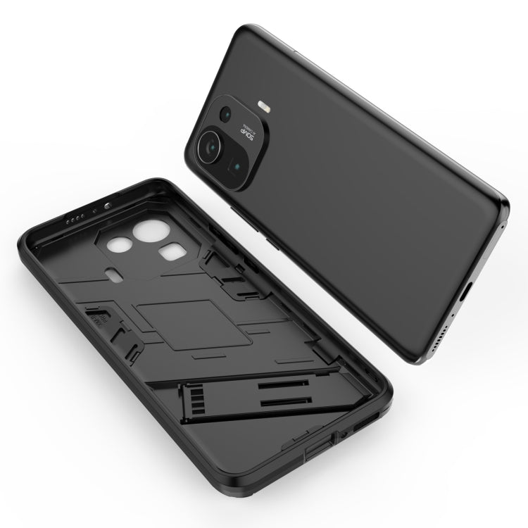 For Xiaomi Mi 11 Pro Punk Armor 2 in 1 PC + TPU Shockproof Case with Invisible Holder