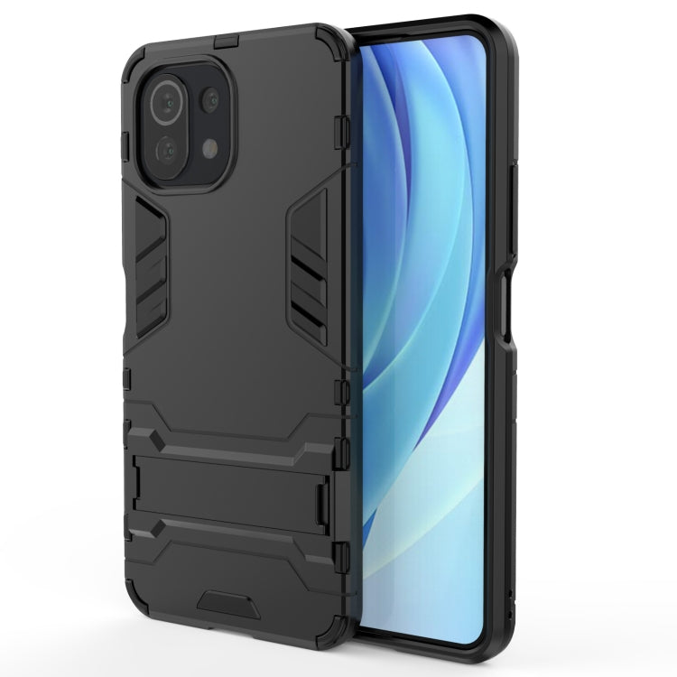 For Xiaomi Mi 11 Lite Shockproof PC + TPU Protective Case with Hidden Holder