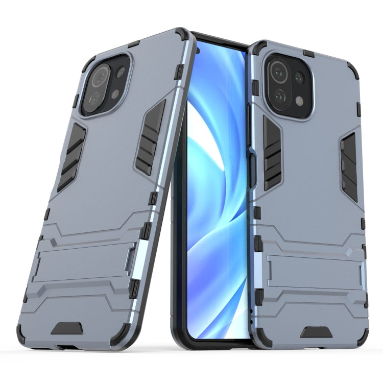 For Xiaomi Mi 11 Lite Shockproof PC + TPU Protective Case with Hidden Holder