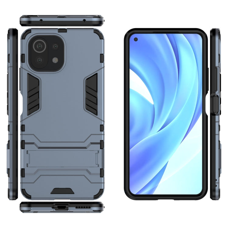 For Xiaomi Mi 11 Lite Shockproof PC + TPU Protective Case with Hidden Holder