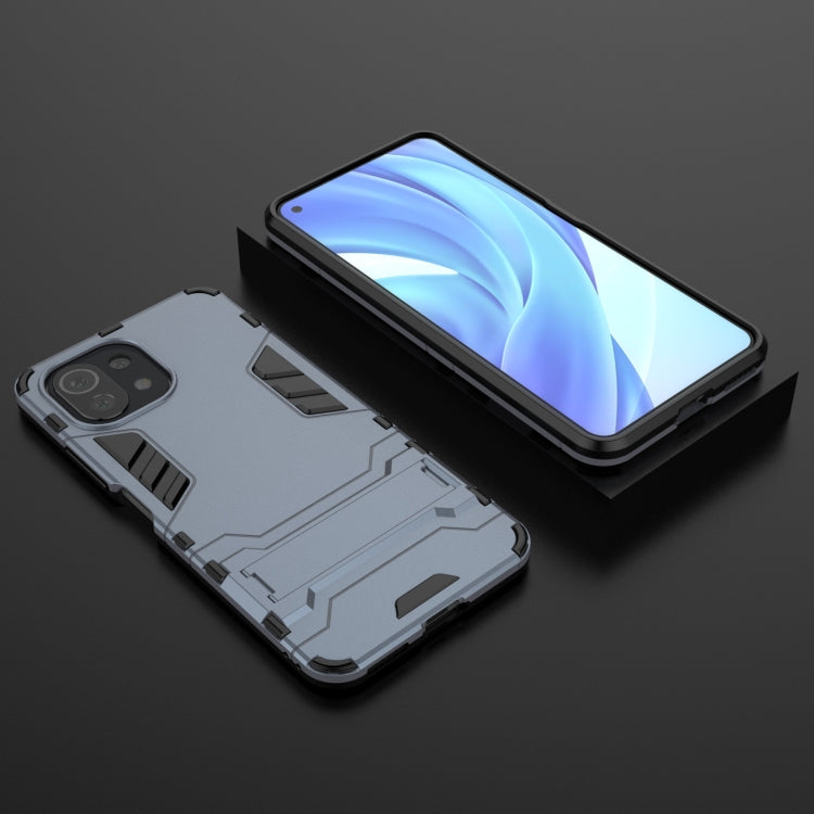 For Xiaomi Mi 11 Lite Shockproof PC + TPU Protective Case with Hidden Holder