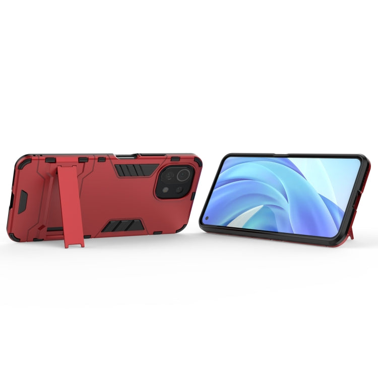 For Xiaomi Mi 11 Lite Shockproof PC + TPU Protective Case with Hidden Holder