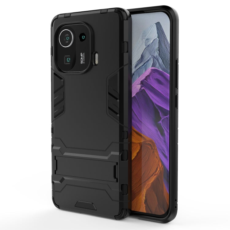 For Xiaomi Mi 11 Pro Shockproof PC + TPU Protective Case with Hidden Holder
