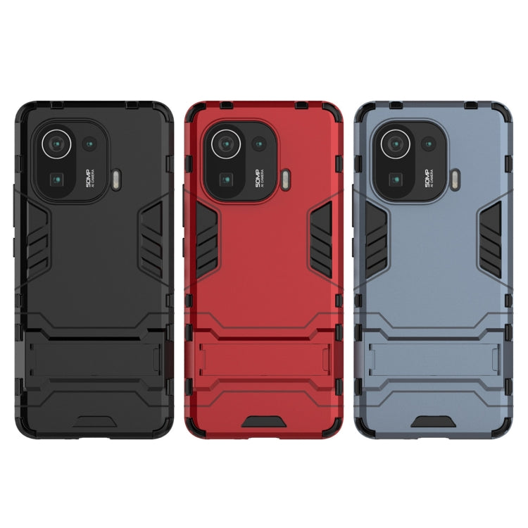 For Xiaomi Mi 11 Pro Shockproof PC + TPU Protective Case with Hidden Holder