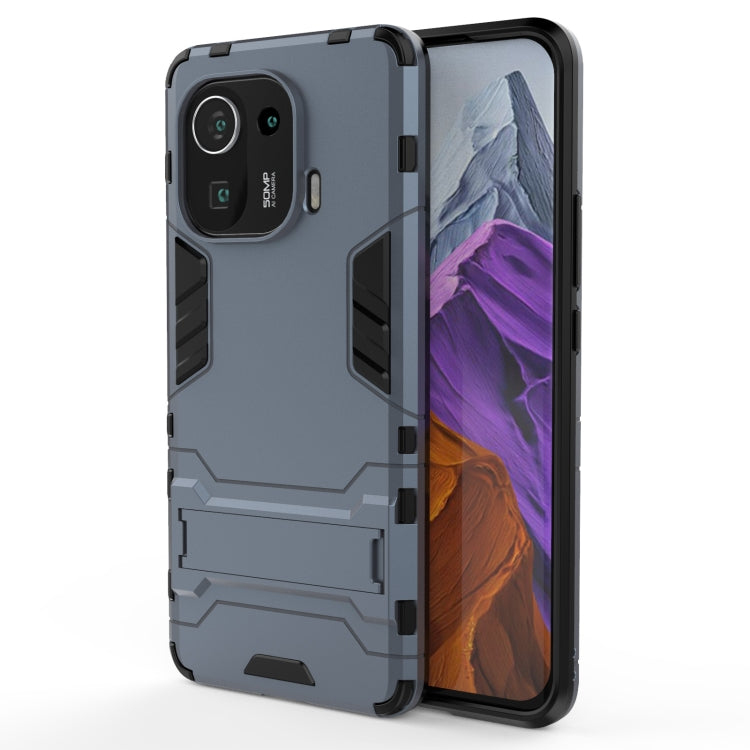 For Xiaomi Mi 11 Pro Shockproof PC + TPU Protective Case with Hidden Holder